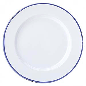 Тарелка «Эйвбери блю» мелкая;керамика;D=260,H=28мм;белый,синий COM- 3012345