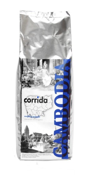 Кофе в зернах свежей обжарки Corrida Cambodia 0,5 кг CA-031