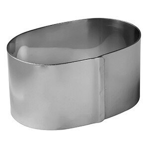 Форма кондитерская «Овал»;сталь нерж.;,H=45,L=90мм;металлич. COM- 4144270