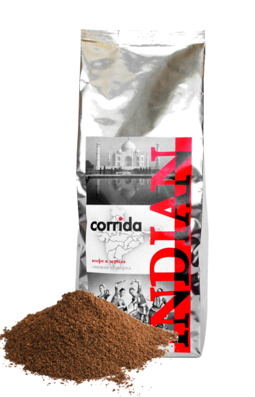 Кофе молотый свежей обжарки Corrida Indian blend 1 кг CA-043