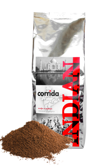Кофе молотый свежей обжарки Corrida Indian blend 0,25 кг CA-045