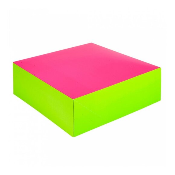 Коробка для кондитерских изделий 20*20 см, фуксия-зеленый, картон, 50 шт/уп, Garcia de P, RIC - 81210576
