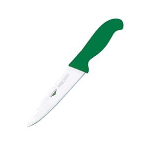 Нож кухонный универсальный;сталь,пластик;,L=29/16,B=3см;зелен.,металлич. COM- 4070877