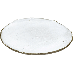 Тарелка;бетон;D=20см;белый,серый COM- 3012573