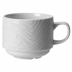 Чашка чайная «Оптик»;фарфор;213мл;D=80,H=65мм;белый COM- 3140721