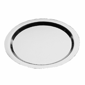 Поднос круглый «Файнес»;сталь нерж.;D=32см;серебрист. COM- 4080572
