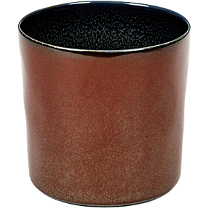 Салатник «Цилиндр»;керамика;250мл;D=75,H=75мм;коричнев.,синий COM- 3031624