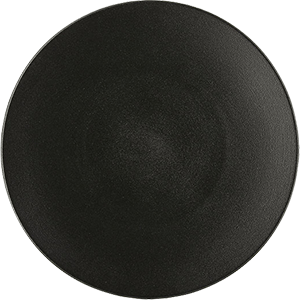 Тарелка «Экинокс» мелкая;керамика;D=26,H=3см;черный COM- 3012597