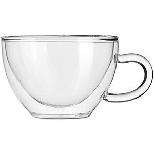 Чашка чайная «Проотель» двойные стенки;термост.стекло;150мл;D=8см COM- 3141022
