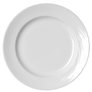 Тарелка «Спайро» мелкая;фарфор;D=230,H=22мм;белый COM- 3011372