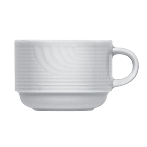 Чашка чайная «Карат»;фарфор;220мл;D=80,H=67,L=100мм;белый COM- 3140763