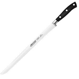 Нож для окорока «Ривьера»;сталь нерж.,полиоксиметилен;,L=410/300,B=17мм;черный,металлич. COM- 4072432