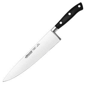 Нож поварской «Ривьера»;сталь нерж.,полиоксиметилен;,L=320/200,B=38мм;черный,металлич. COM- 4072422