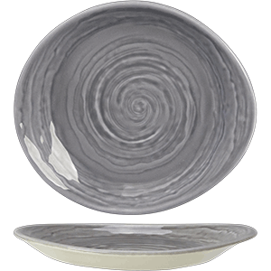 Тарелка «Скейп Грэй» пирожковая;фарфор;D=15,5см;серый COM- 3010386