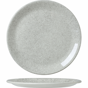 Тарелка «Инк Грэй» мелкая;фарфор;D=20,2см;белый,серый COM- 3012820