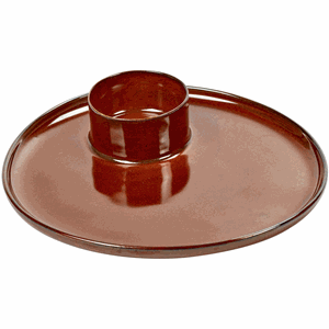 Тарелка с подставкой для яйца;керамика;D=15,6см;красный COM- 3171754