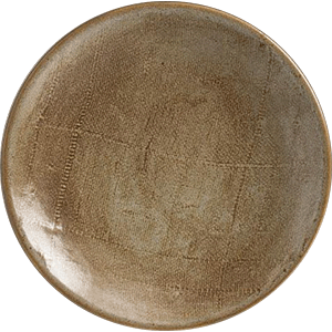 Тарелка «Анфора Алма» мелкая;фарфор;D=19см;коричнев. COM- 3010392