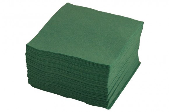 Салфетки 24*24 см. зеленые 1-сл 400 лист/уп /1/18/, MAG - 35507