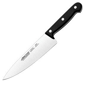 Нож поварской «Универсал»;сталь нерж.,полиоксиметилен;,L=286/175,B=44мм;черный,металлич. COM- 4072406