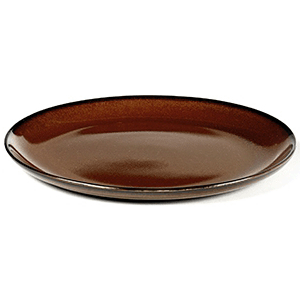 Тарелка «Тэрр де Рэ»;керамика;D=130,H=12мм;коричнев. COM- 3010346