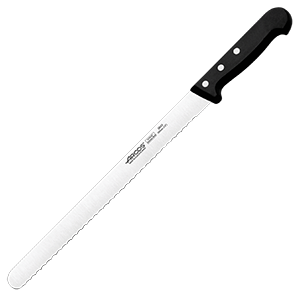 Нож для хлеба «Универсал»;сталь нерж.,полиоксиметилен;,L=42/30см;черный,металлич. COM- 4072019