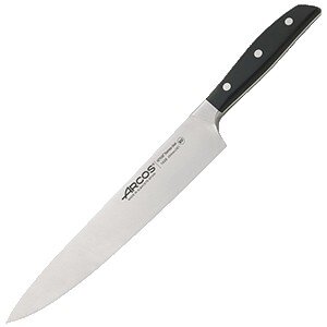 Нож поварской «Манхэттен»;сталь нерж.,полиоксиметилен;,L=39/25см;металлич.,черный COM- 4072494