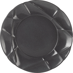 Тарелка «Саксэшен» мелкая;фарфор;D=210,H=22мм;черный COM- 3012385