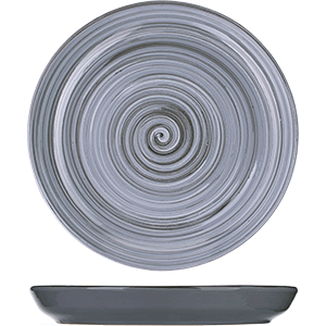Тарелка «Пинки» мелкая;керамика;D=260,H=25мм;серый COM- 3012876