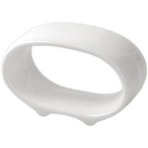 Кольцо для салфеток «Кунстверк»;фарфор;D=30,H=35,L=65,B=30мм;белый COM- 3170587