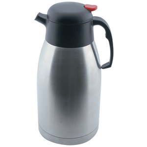 Кофейник-термос д/кофе,чая;сталь,пластик;2л;,H=27,L=15,8,B=13,7см;серебрист.,черный COM- 3150616