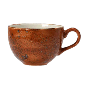 Чашка чайная «Крафт Терракота»;фарфор;228мл;D=9,H=6см;терракот,коричнев. COM- 3140750