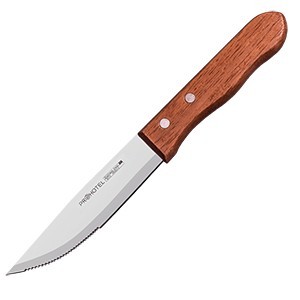 Нож для стейка «Проотель»;сталь нерж.,дерево;,L=250/125,B=27мм;металлич.,коричнев. COM- 3112159