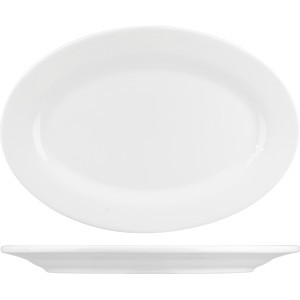 Блюдо «Кунстверк» овальное;фарфор;,H=18,L=246,B=171мм;белый COM- 3021674