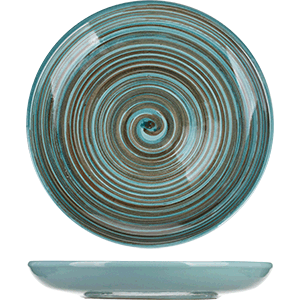 Тарелка «Скандинавия» мелкая;керамика;D=18,H=3см;голуб. COM- 3012821