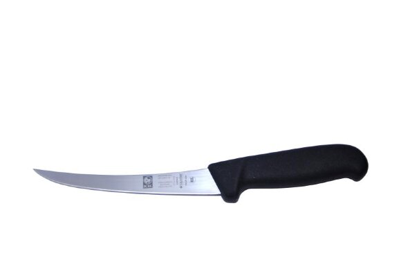 Нож обвалочный 160/280 мм. изогнутый (гибкое лезвие) черный SAFE Icel /1/, MAG - 56064
