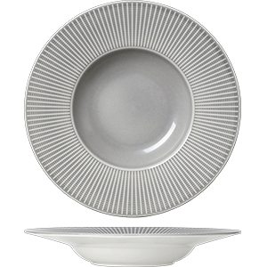 Тарелка для пасты «Виллоу Маст»;фарфор;0,95л;D=28см;серый COM- 3013235