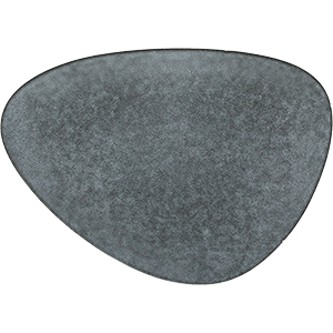 Тарелка «Органика» мелкая;керамика;,L=28,B=20,5см;серый COM- 3013205