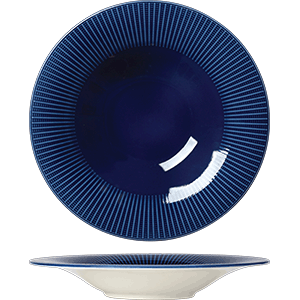 Тарелка для пасты «Виллоу Азур»;фарфор;0,89л;D=28,5см;синий COM- 3013240