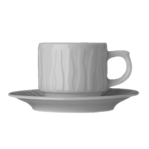 Чашка кофейная «Нестор»;фарфор;100мл;D=60,H=55,B=85мм;белый COM- 3130385