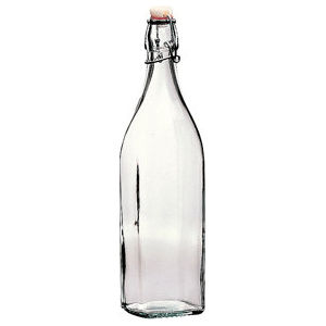 бутылка bormioli rocco «свинг» с пробкой;стекло,пластик;1л;d=90,h=315,l=75,b=75мм;прозр.,разноцветн., qg314720meh121990