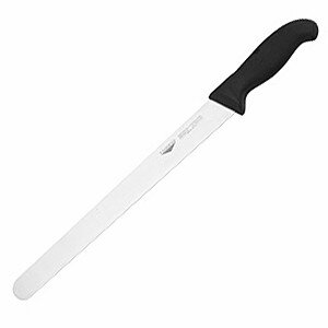 Нож для тонкой нарезки;сталь нерж.,пластик;,L=43/30,B=3см;черный,металлич. COM- 4070211