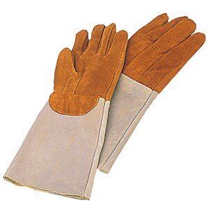 Перчатки д/кондитера, укорочен. t=250С (пара);кожа;,L=31,B=16см;серый,оранжев. COM- 4142409