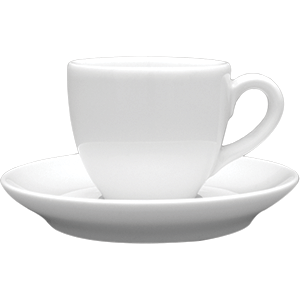 Чашка кофейная «Аида»;фарфор;80мл;D=6,H=5,L=9см;белый COM- 3130526