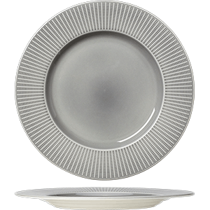 Тарелка «Виллоу Маст» мелкая;фарфор;D=28,5см;серый COM- 3013229