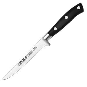 Нож для обвалки мяса «Ривьера»;сталь нерж.,полиоксиметилен;,L=26/130,B=35мм;черный,металлич. COM- 4072428