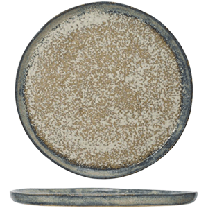 Тарелка «Бегона»;керамика;D=27,3см;коричнев.,зелен. COM- 3012944