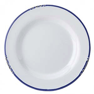 Тарелка «Эйвбери блю» мелкая;керамика;D=200,H=22мм;белый,синий COM- 3010422