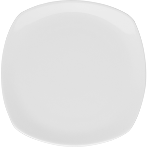 Тарелка «Гамма» мелкая квадратная;фарфор;,L=17,B=17см;белый COM- 3010688