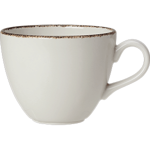 Чашка чайная «Браун Дэппл»;фарфор;228мл;D=9см;белый,коричнев. COM- 3141140