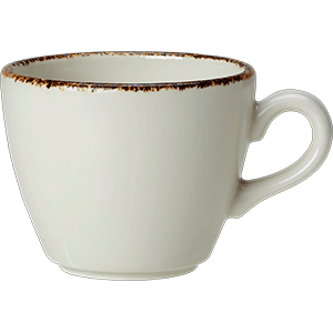 Чашка кофейная «Браун Дэппл»;фарфор;85мл;D=67,H=58мм;белый,коричнев. COM- 3130664